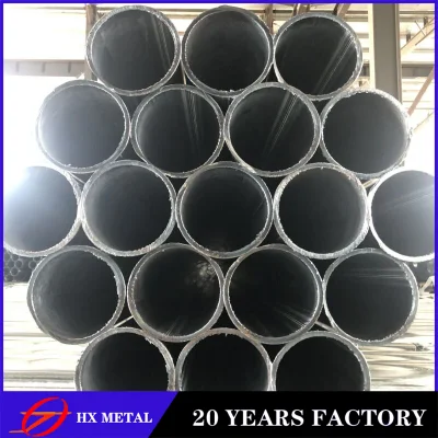 Tubo de acero galvanizado/tubo de acero REG/tubo de acero al carbono Gi/tubo redondo ASTM A500 Gi para invernadero